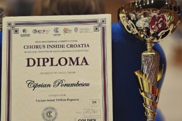 Diplome și medalii de aur pentru Corala de fete a Colegiului Național „Ștefan cel Mare” Suceava, la un concurs desfășurat în Croația