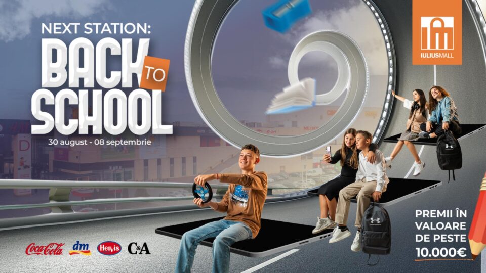 La Iulius Mall Suceava, next station este „Back to school”. Poți câștiga o tabletă Samsung TAB S9 La Iulius Mall Suceava, next station este „Back to school”. Poți câștiga o tabletă Samsung TAB S9