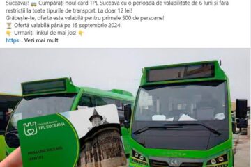 Postare inselatoare card TPL Suceava