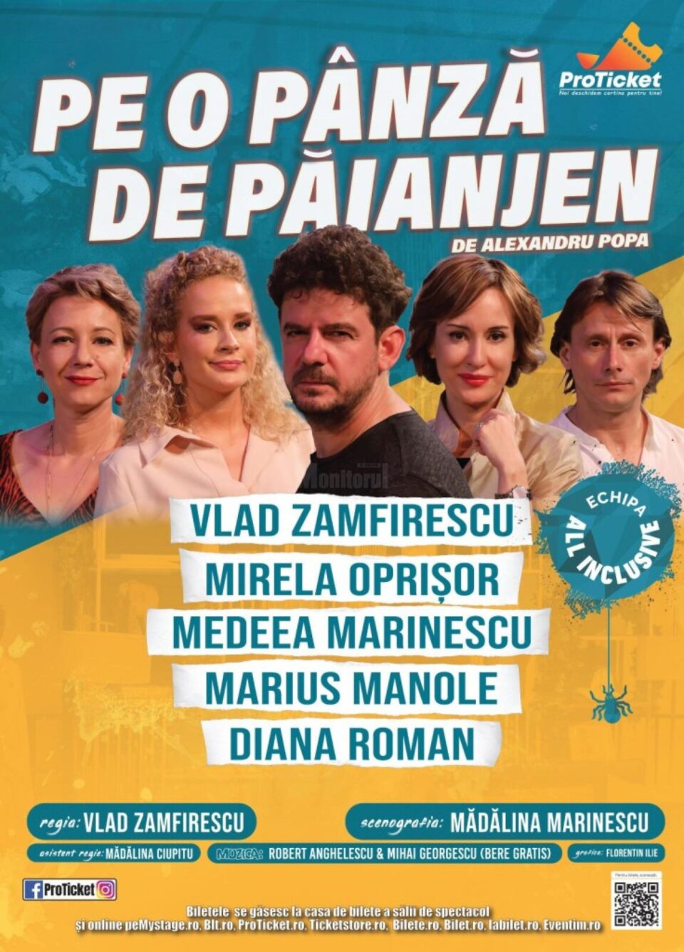 „Pe o pânză de păianjen”, cu Marius Manole, Medeea Marinescu și Mirela Oprișor, la Suceava „Pe o pânză de păianjen”, cu Marius Manole, Medeea Marinescu și Mirela Oprișor, la Suceava