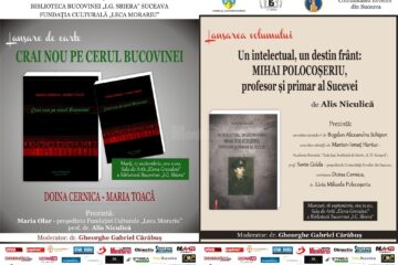 Două noi lansări de carte la Biblioteca Bucovinei „I. G. Sbiera”