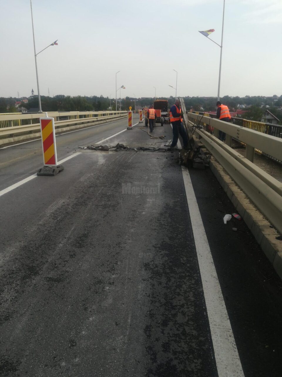 Trafic restricționat lucrări pod Dornești