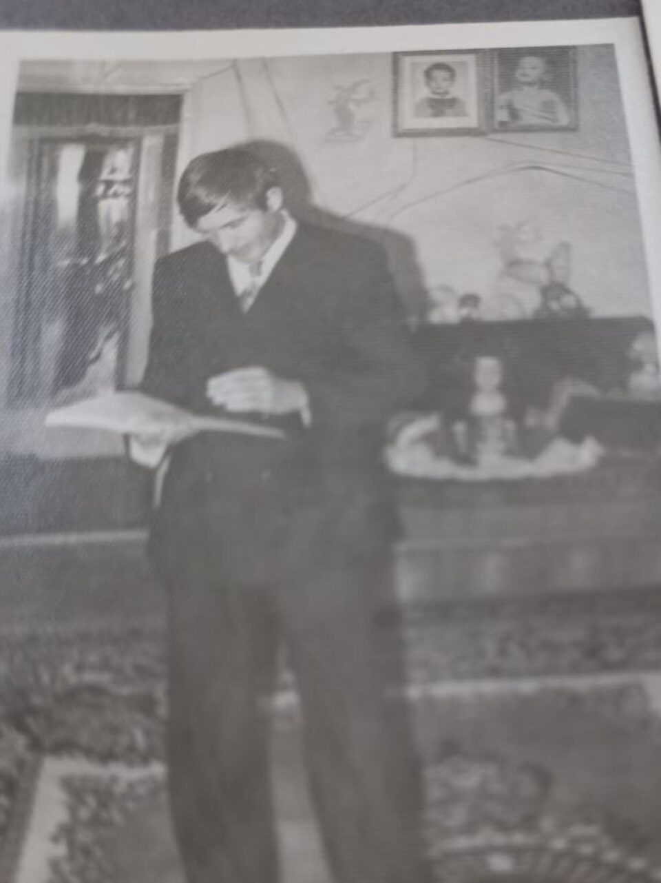 Costică Costan în tinerețe