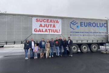 Primul convoi umanitar cu donații de la suceveni pentru cei afectați de inundații în Galați și Vaslui a pornit la drum