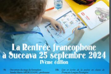 „Începutul de an școlar francofon la Suceava”, ediția a IV-a, eveniment organizat de Alianța Franceză
