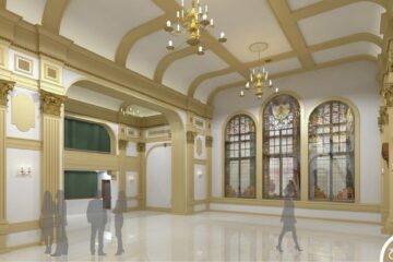 Sala cu vitralii „Ștefan cel Mare” din incinta Palatului Administrativ din Suceava va fi folosită doar pentru festivități