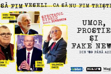 „Trei Divertis și un Cațavenc” aduc la Suceava „Umor, Prostie și Fake News”