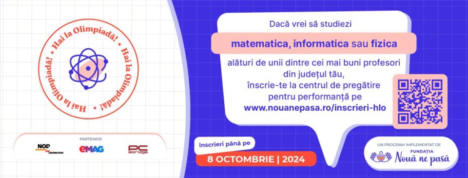 Înscrieri pentru cursuri gratuite la informatică, pentru elevii de gimnaziu și liceu Înscrieri pentru cursuri gratuite la informatică, pentru elevii de gimnaziu și liceu