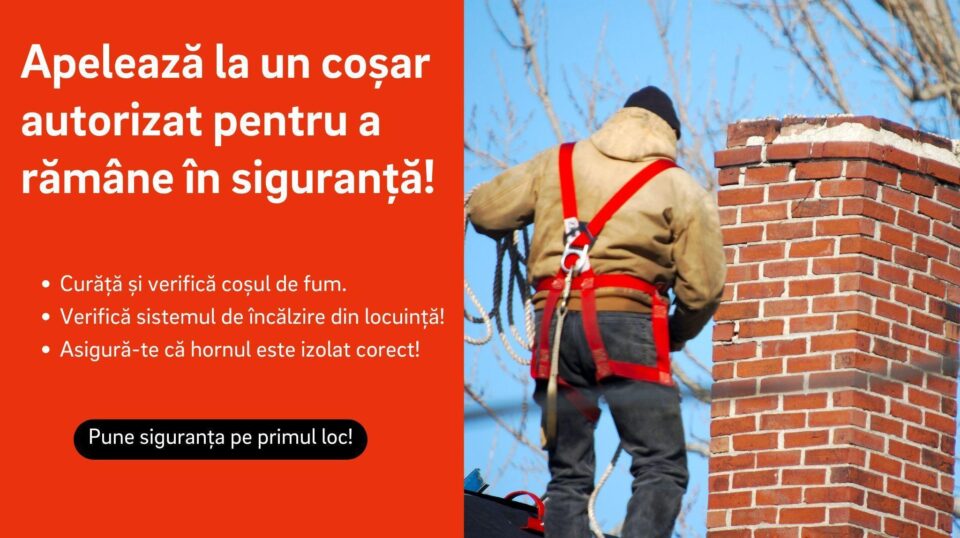 Verificarea și curățarea coșurilor de fum și a hornurilor se fac obligatoriu înainte de începerea sezonului rece Verificarea și curățarea coșurilor de fum și a hornurilor se fac obligatoriu înainte de începerea sezonului rece