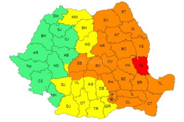 De duminică seară, începând cu ora 20:00, județul Suceava intră sub incidența codului portocaliu de fenomene meteo periculoase