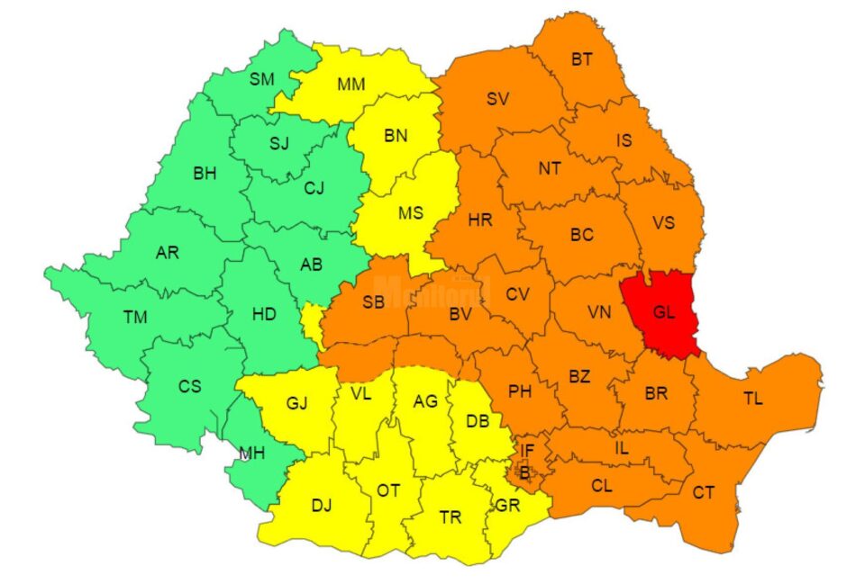 De duminică seară, începând cu ora 20:00, județul Suceava intră sub incidența codului portocaliu de fenomene meteo periculoase De duminică seară, începând cu ora 20:00, județul Suceava intră sub incidența codului portocaliu de fenomene meteo periculoase