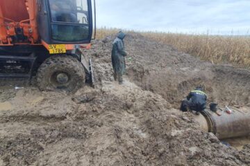 Avaria de pe magistrala Berchișești a fost reparată luni, în jurul orei 17.00, în scurt timp fiind porrnită stația de pompare