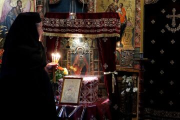 Preasfințitul Părinte Ieronim, Episcopul Daciei Felix, a fost prezent duminică în mijlocul obștii de la Mănăstirea Voroneț