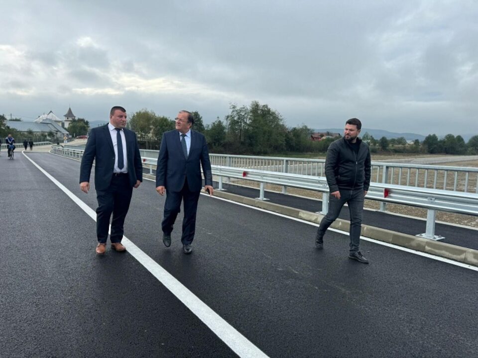 În Marginea a fost inaugurat un pod nou care face legătura între Satul Nou și restul comunei