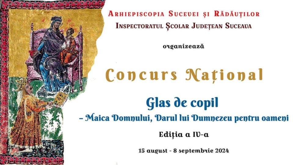 Festivitatea de premiere – Concursul național de recitare „Glas de copil – Maica Domnului, Darul lui Dumnezeu pentru oameni”, Ediția a IV-a, 2024 Festivitatea de premiere – Concursul național de recitare „Glas de copil – Maica Domnului, Darul lui Dumnezeu pentru oameni”, Ediția a IV-a, 2024