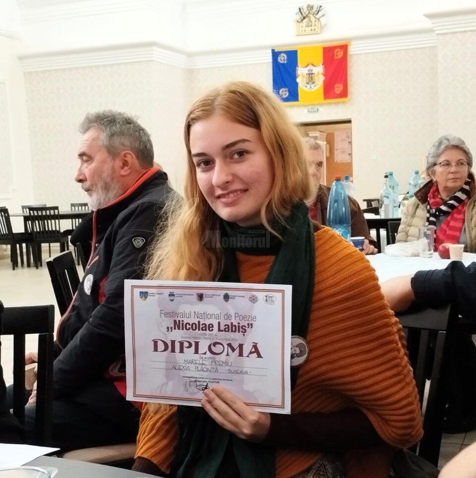 Alexia Plăcintă - Suceava - Marele Premiu al Festivalului Concurs de Poezie „Nicolae Labiș”, ediția a 56-a, la secțiunea „poezii nepublicate”