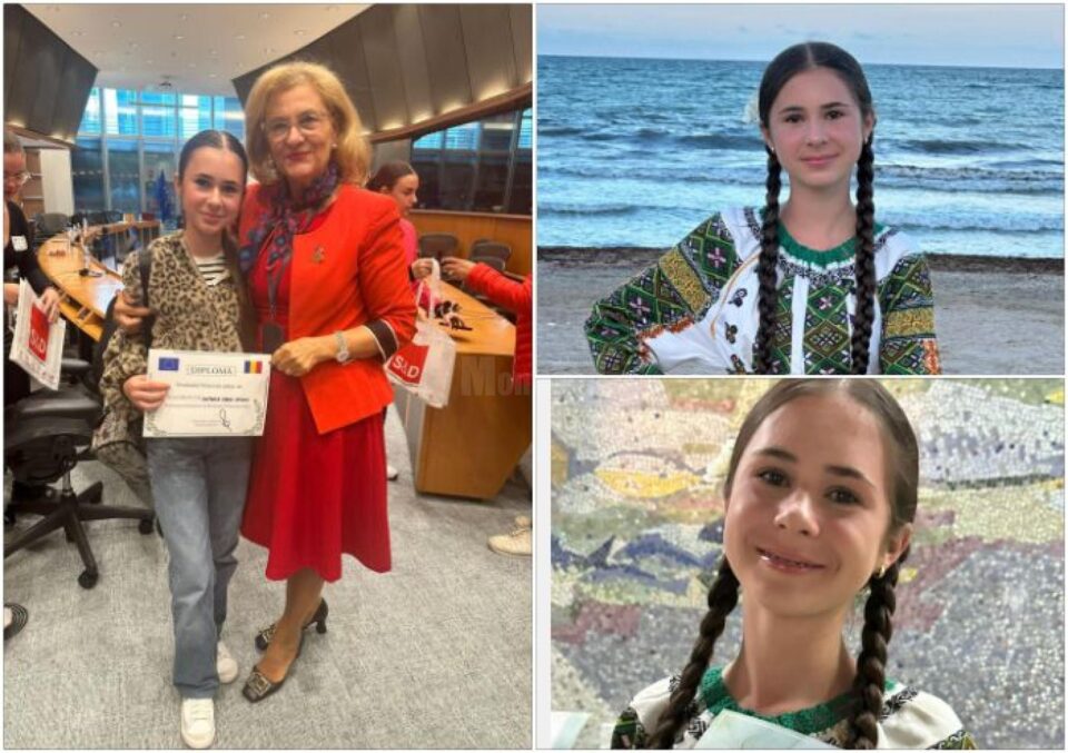 Antonia Seciu, laureată a „Festivalului Tinereții”, a fost premiată cu o excursie la Bruxelles de eurodeputatul Grapini
