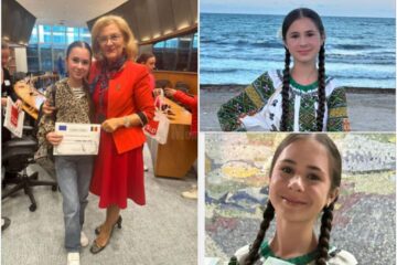 Antonia Seciu, laureată a „Festivalului Tinereții”, a fost premiată cu o excursie la Bruxelles de eurodeputatul Grapini