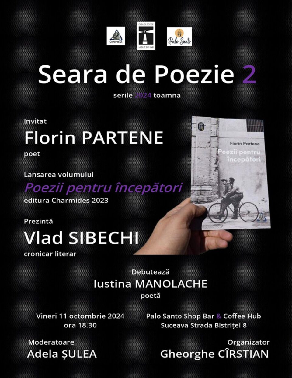 Poetul Florin Partene, invitat special la o nouă seară de poezie organizată de Casa de Poezie Light of ink Poetul Florin Partene, invitat special la o nouă seară de poezie organizată de Casa de Poezie Light of ink