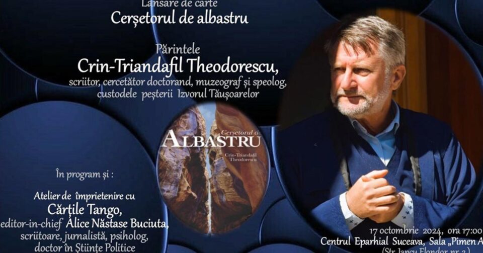 Noua carte a preotului-scriitor Crin-Triandafil Theodorescu, „Cerșetorul de albastru”, va fi lansată la Suceava Noua carte a preotului-scriitor Crin-Triandafil Theodorescu, „Cerșetorul de albastru”, va fi lansată la Suceava