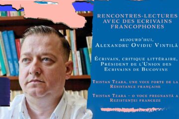 Poetul Alexandru Ovidiu Vintilă, invitat marți la Alianța Franceză din Suceava