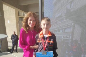 Eusebiu Constantin Prisacă a fost premiat de campioana olimpicaă Constantina Diță