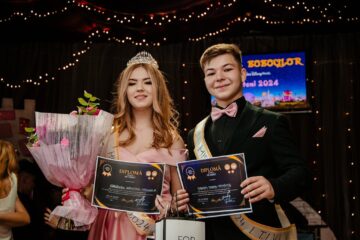 Miss și Mister: Ariadna-Mihaela Cărăușu și Denis-Mihăițăi Țibichi. Foto: Andrei Balan