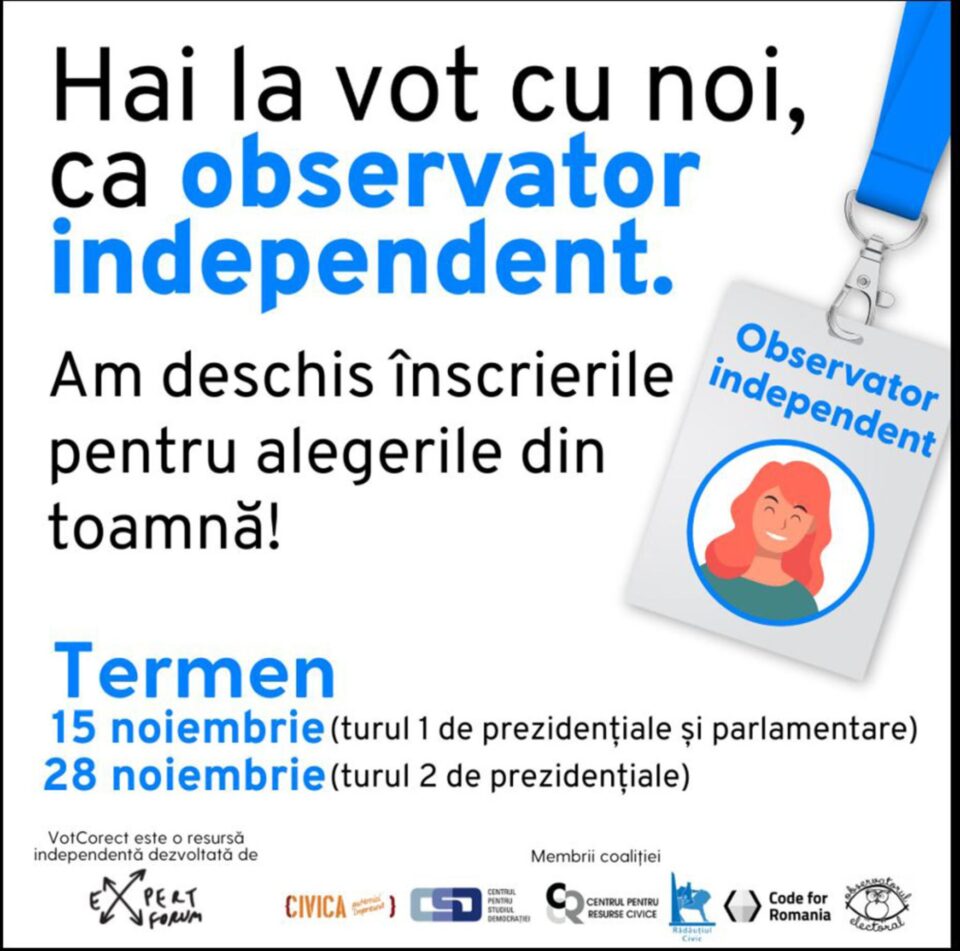 Asociația Rădăuțiul Civic invită cetățenii să se înscrie ca observatori electorali independenți Asociația Rădăuțiul Civic invită cetățenii să se înscrie ca observatori electorali independenți
