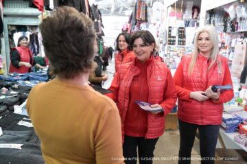 Social-democrații, în bazarul din Suceava, la discuții cu comercianții și cumpărătorii