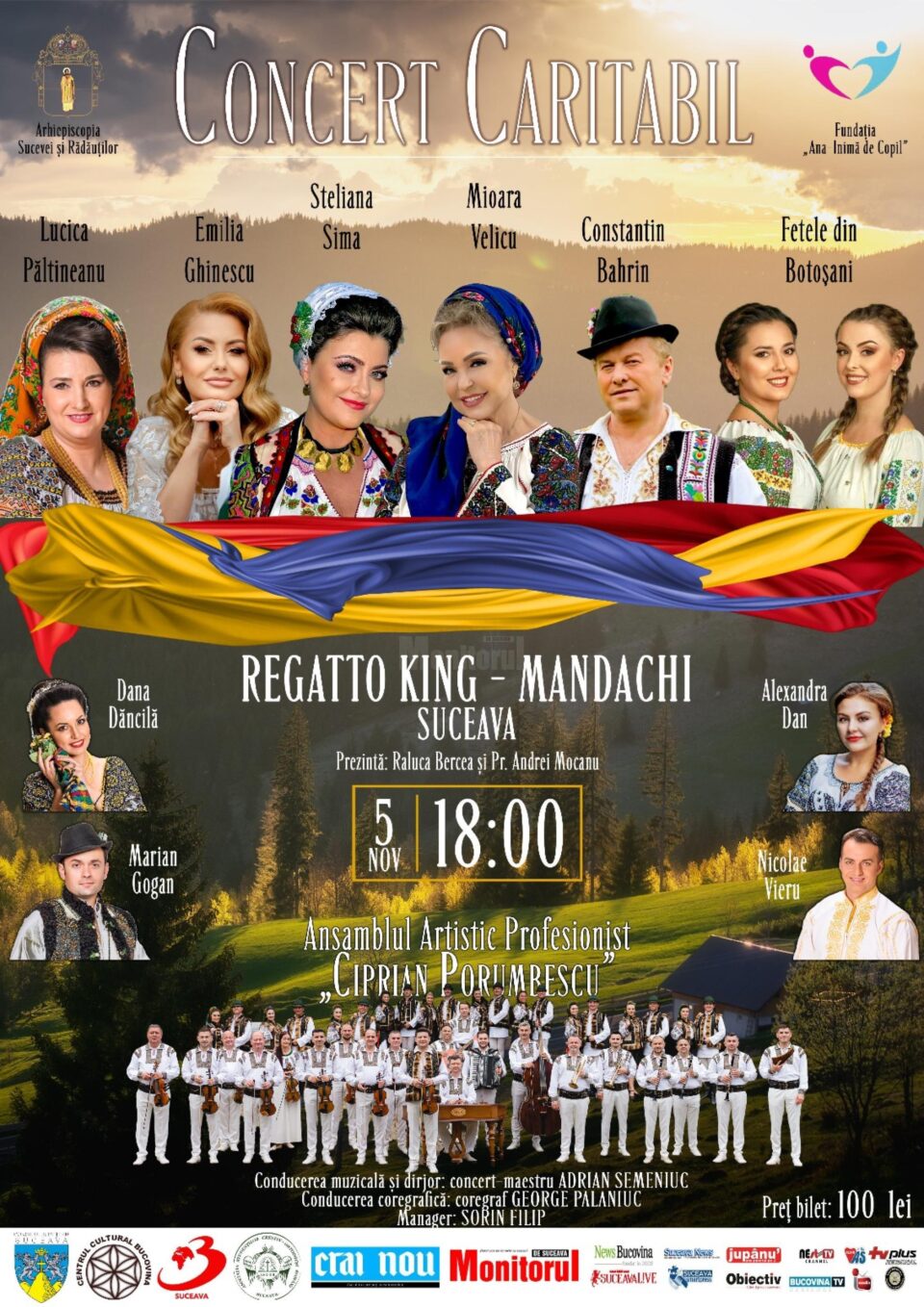 Spectacol caritabil pentru victimele inundațiilor din Galați și Vaslui, organizat de Arhiepiscopia Sucevei și Rădăuților, alături de Fundația Ana – Inimă de copil Spectacol caritabil pentru victimele inundațiilor din Galați și Vaslui, organizat de Arhiepiscopia Sucevei și Rădăuților, alături de Fundația Ana – Inimă de copil