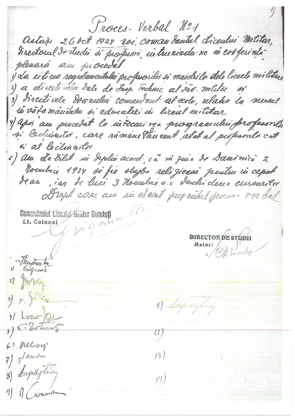 Fotocopie din fondul documentar al Liceului Militar Cernăuți, Arhiva de Stat a Regiunii Cernăuți Fotocopie din fondul documentar al Liceului Militar Cernăuți, Arhiva de Stat a Regiunii Cernăuți