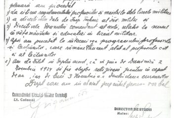 Fotocopie din fondul documentar al Liceului Militar Cernăuți, Arhiva de Stat a Regiunii Cernăuți