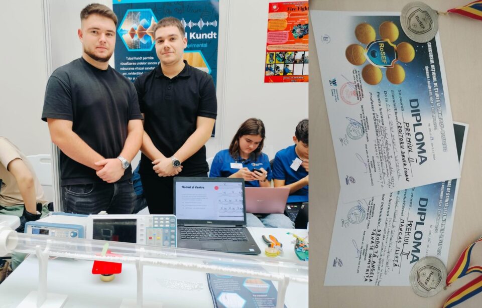 Proiect inovativ semnat de elevi ai Colegiului „Spiru Haret”, apreciat la un concurs de știință și tehnologie