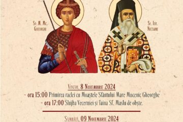 Racla cu un fragment din moaștele Sf. M. Mc. Gheorghe va ajunge vineri la Parohia Sf. M. Mc. Gheorghe - Burdujeni