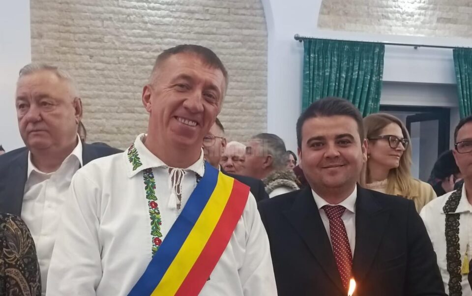Primarul din Moara, Eduard Dziminschi, și președintele CJ, Gheorghe Șoldan