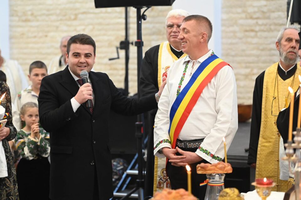 Președintele CJ, Gheorghe Șoldan, și primarul Eduard Dziminschi