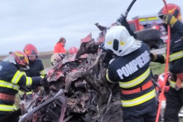 Imagini de coșmar la locul accidentului