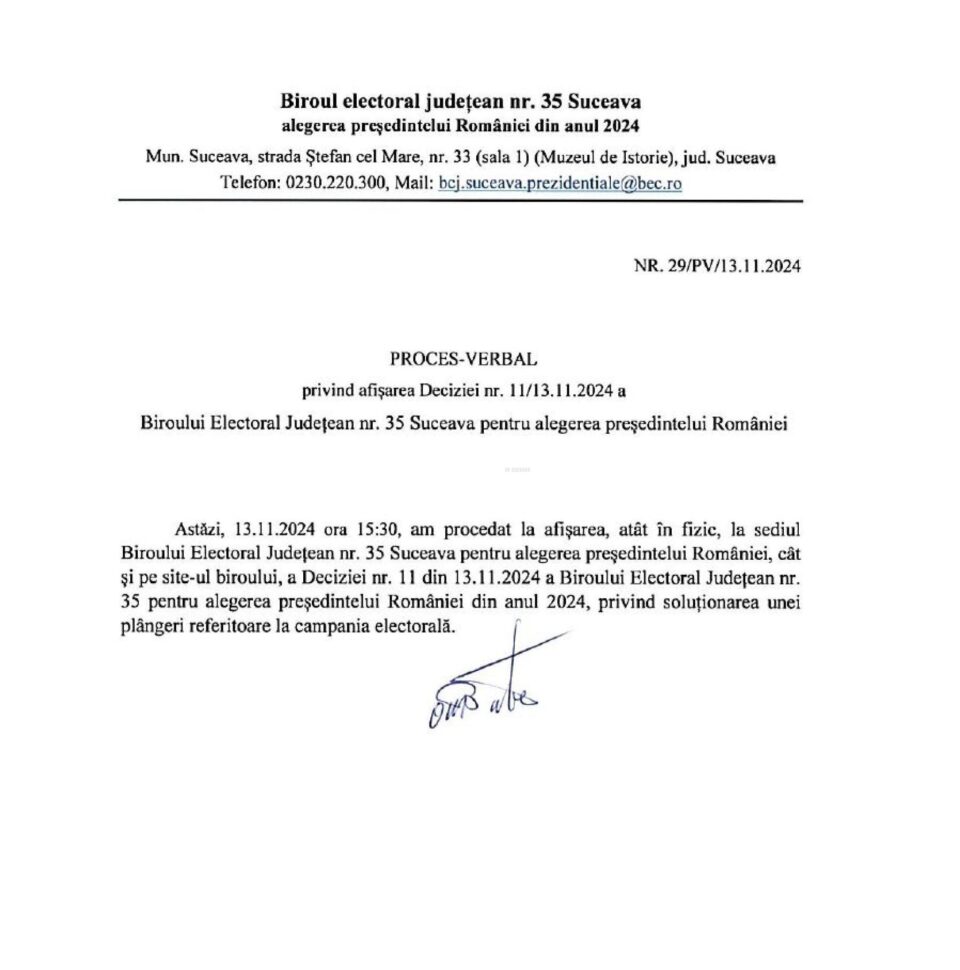 Biroul Electoral Județean Suceava l-a confundat pe președintele AUR George Simion cu regretatul academician Eugen Simion