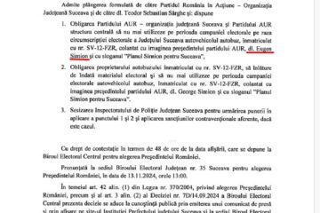 Biroul Electoral Județean Suceava l-a confundat pe președintele AUR George Simion cu regretatul academician Eugen Simion