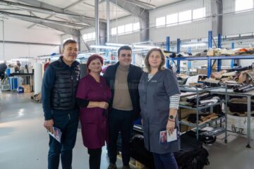 Șoldan și Rîmbu au vizitat fabrica DENIS, au vorbit cu angajații și le-au cerut votul pentru PSD la alegerile prezidențiale și parlamentare