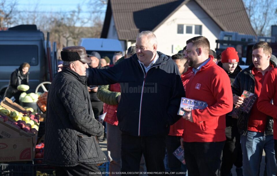 Senatorul Ioan Stan și echipa PSD Suceava, alături de oamenii din Vicovu de Sus. „PSD a fost și va rămâne aproape de această comunitate”