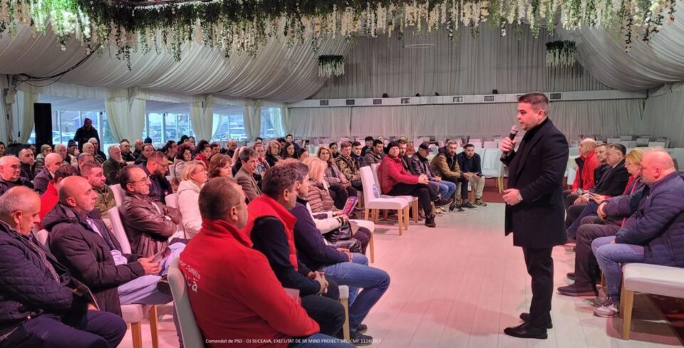 Gheorghe Șoldan alături de echipa PSD Suceava la Broșteni: „Dezvoltarea Bazinului Dornelor și a orașului Broșteni sunt priorități pentru noi”
