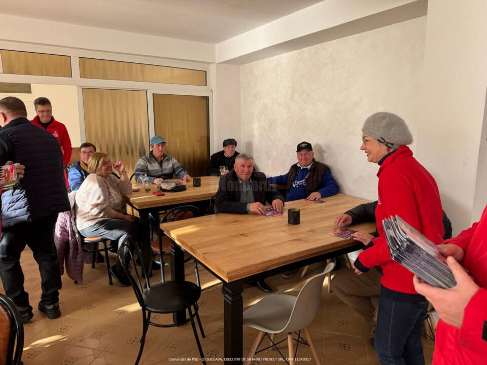 Candidații PSD Mirela Adomnicăi și Ciprian Muscă, în campanie electorală la Cârlibaba