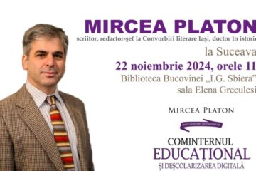 Volumul „Cominternul educațional și deșcolarizarea digitală”, semnat de Mircea Platon, va fi lansat la Suceava