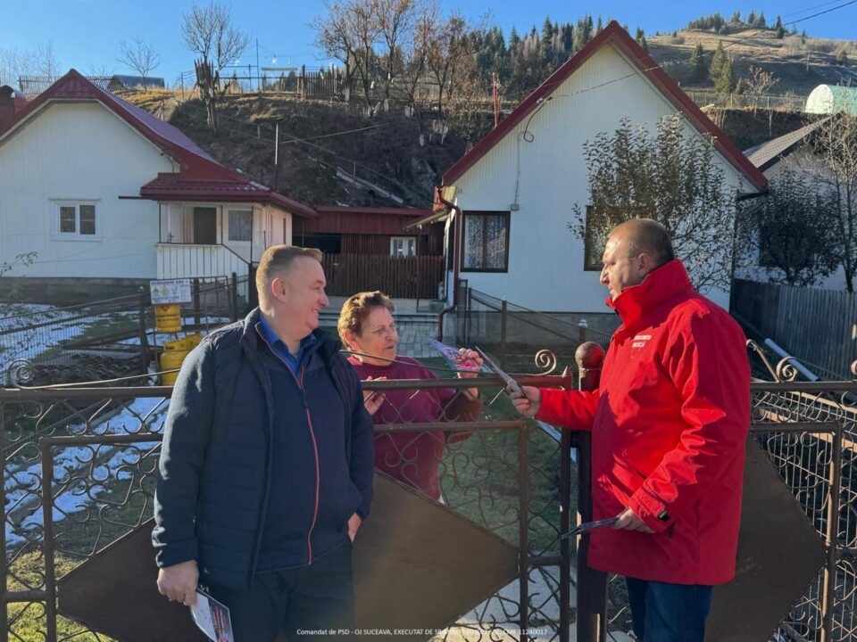 Candidații PSD Mirela Adomnicăi și Ciprian Muscă, în campanie electorală la Cârlibaba