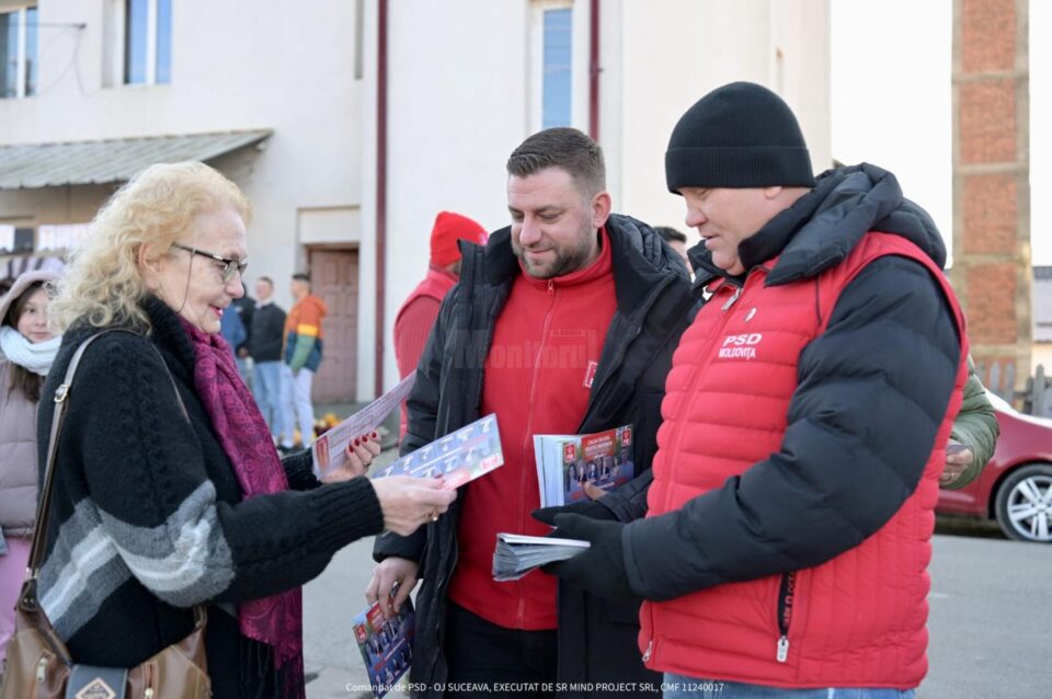 Candidații PSD au discutat „angajamentul pentru dezvoltare” al partidului cu comercianții și cumpărătorii din piața din Moldovița