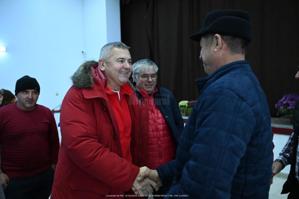 Eugen Bejinariu în comuna natală, Zamostea