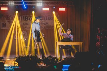 Balul Bobocilor de la Liceul „Vasile Deac” Vatra Dornei. Miss și Mister Boboc sunt Veronica Țiganetea și Olimpiu Ieremiță