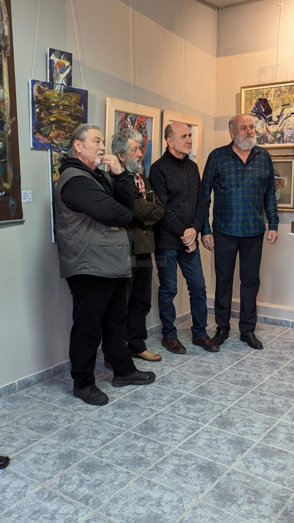 Artiștii Dumitru Bostan, Mihail Gavril, Niculai Moroșan și Mihail Voicu, „cei patru mușchetari ai artelor frumoase românești contemporane”, au expus la Suceava