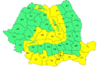 Cod galben anunțat pentru 21 noiembrie